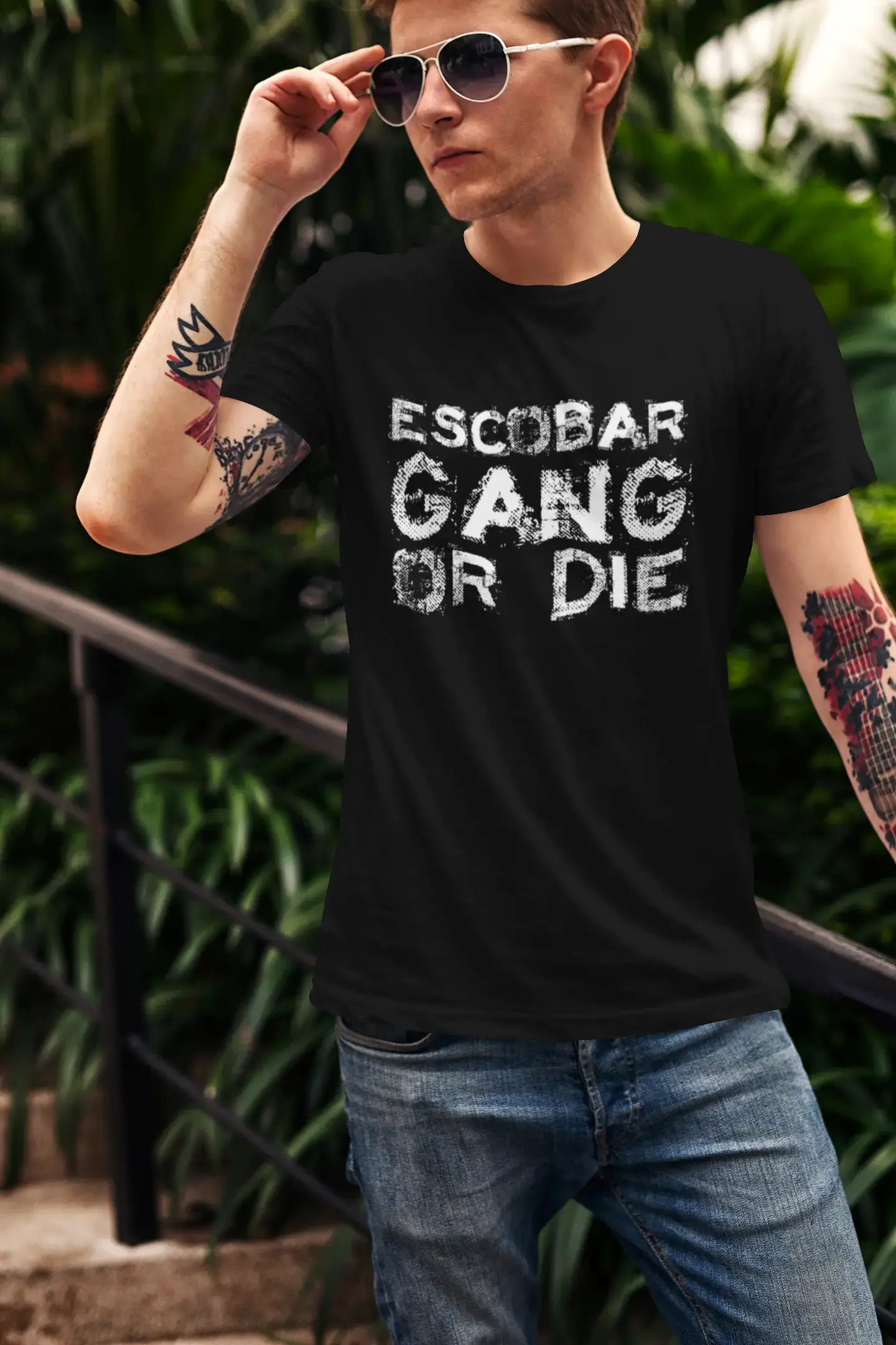 Escobar Family Gang Tshirt, t Shirt Homme, t-Shirt avec Mot, t Shirt Cadeau