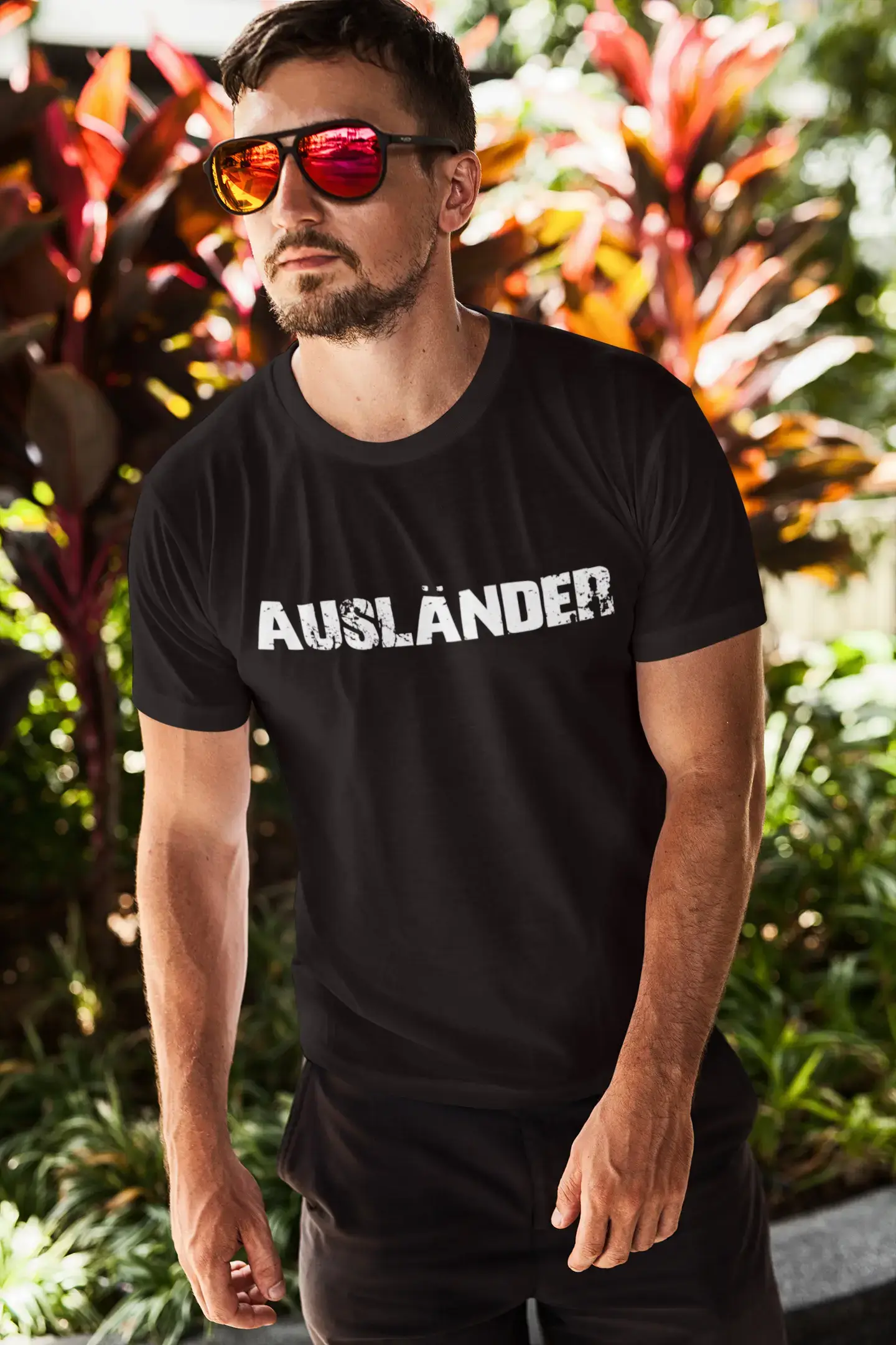 ausländer Men's T shirt Black Birthday Gift 00548