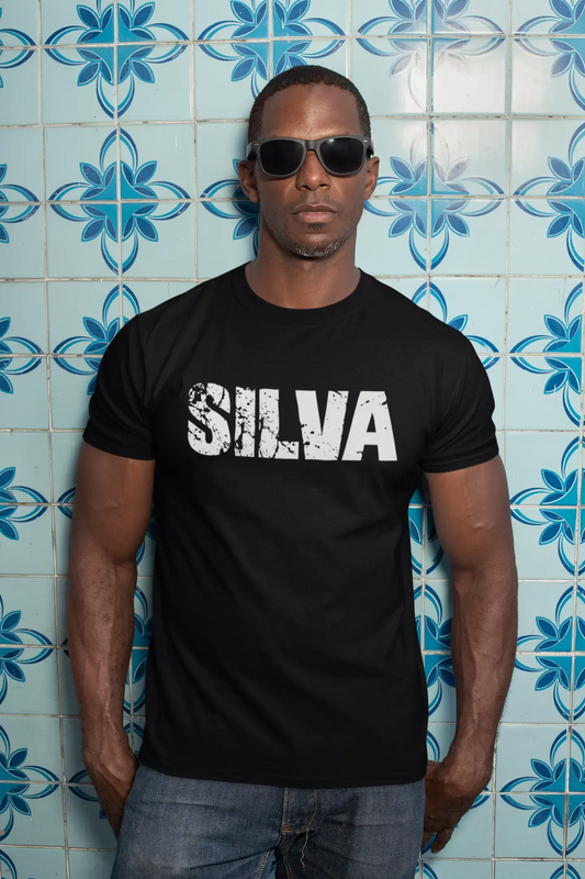 silva Men's Retro T shirt Black Birthday Gift 00553