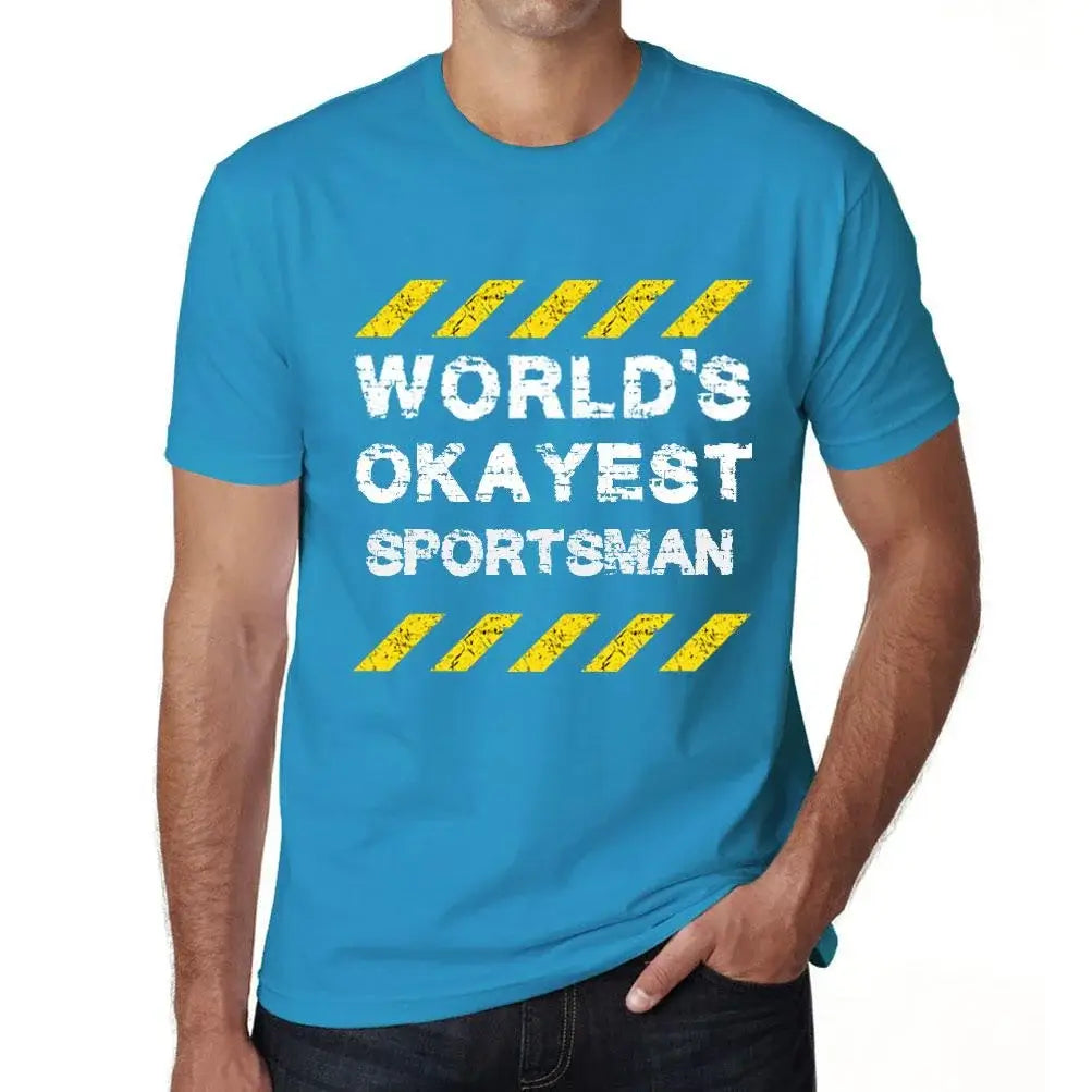 Men's Graphic T-Shirt Worlds Okayest Sportsman Eco-Friendly Limited Edition Short Sleeve Tee-Shirt Vintage Birthday Gift Novelty