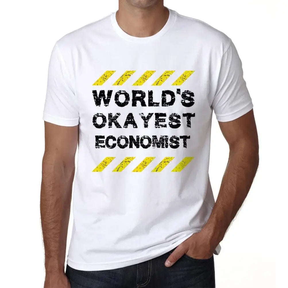 Men's Graphic T-Shirt Worlds Okayest Economist Eco-Friendly Limited Edition Short Sleeve Tee-Shirt Vintage Birthday Gift Novelty