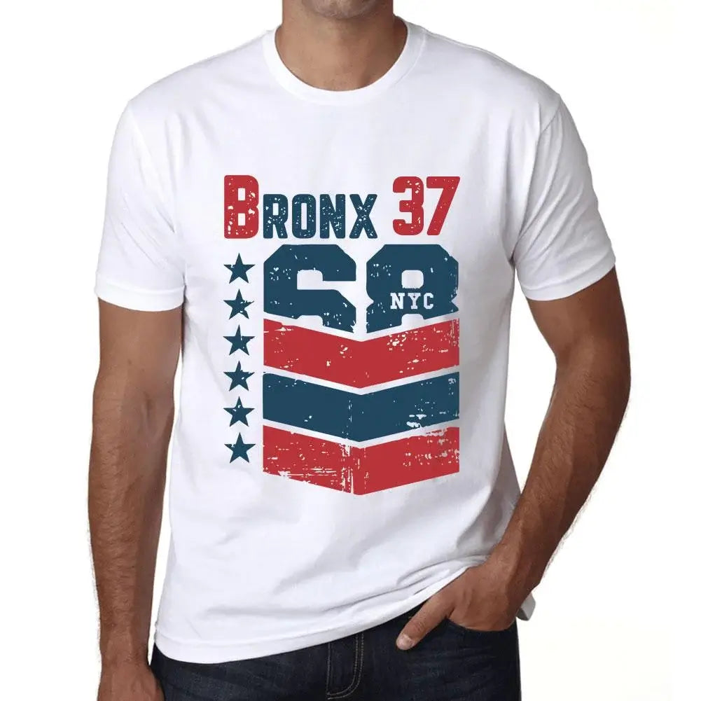 Men's Graphic T-Shirt Bronx 37 37th Birthday Anniversary 37 Year Old Gift 1987 Vintage Eco-Friendly Short Sleeve Novelty Tee