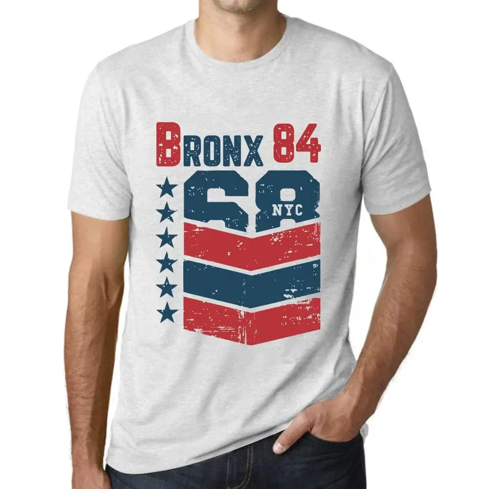 Men's Graphic T-Shirt Bronx 84 84th Birthday Anniversary 84 Year Old Gift 1940 Vintage Eco-Friendly Short Sleeve Novelty Tee