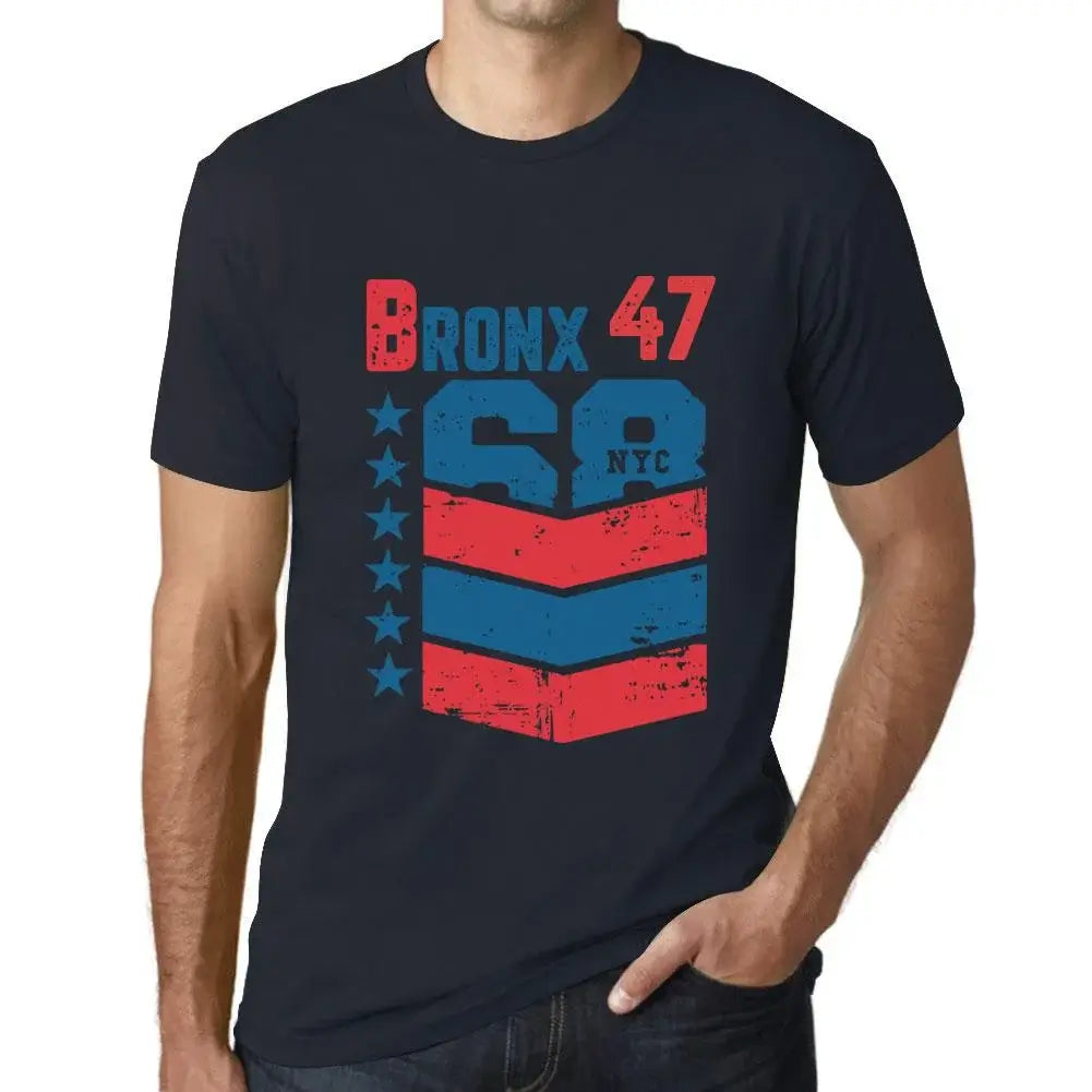 Men's Graphic T-Shirt Bronx 47 47th Birthday Anniversary 47 Year Old Gift 1977 Vintage Eco-Friendly Short Sleeve Novelty Tee