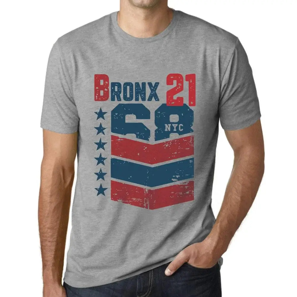 Men's Graphic T-Shirt Bronx 21 21st Birthday Anniversary 21 Year Old Gift 2003 Vintage Eco-Friendly Short Sleeve Novelty Tee