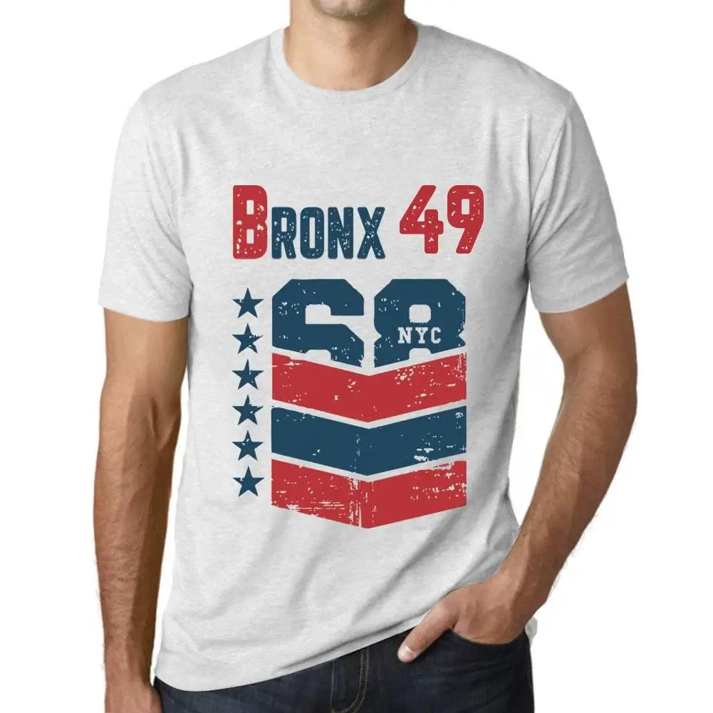 Men's Graphic T-Shirt Bronx 49 49th Birthday Anniversary 49 Year Old Gift 1975 Vintage Eco-Friendly Short Sleeve Novelty Tee