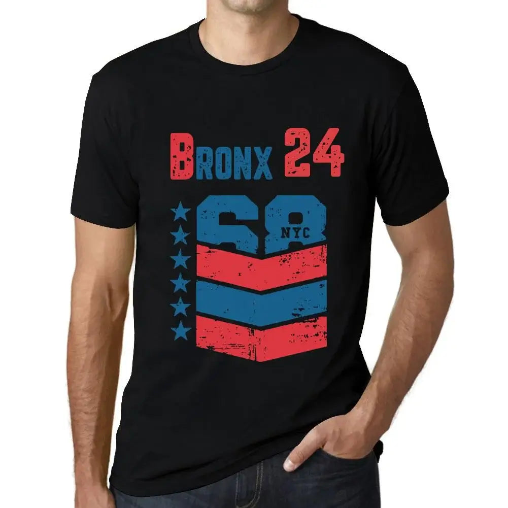 Men's Graphic T-Shirt Bronx 24 24th Birthday Anniversary 24 Year Old Gift 2000 Vintage Eco-Friendly Short Sleeve Novelty Tee