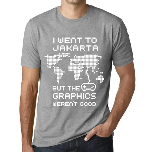 Men's Graphic T-Shirt I Went To Jakarta But The Graphics Weren’t Good Eco-Friendly Limited Edition Short Sleeve Tee-Shirt Vintage Birthday Gift Novelty