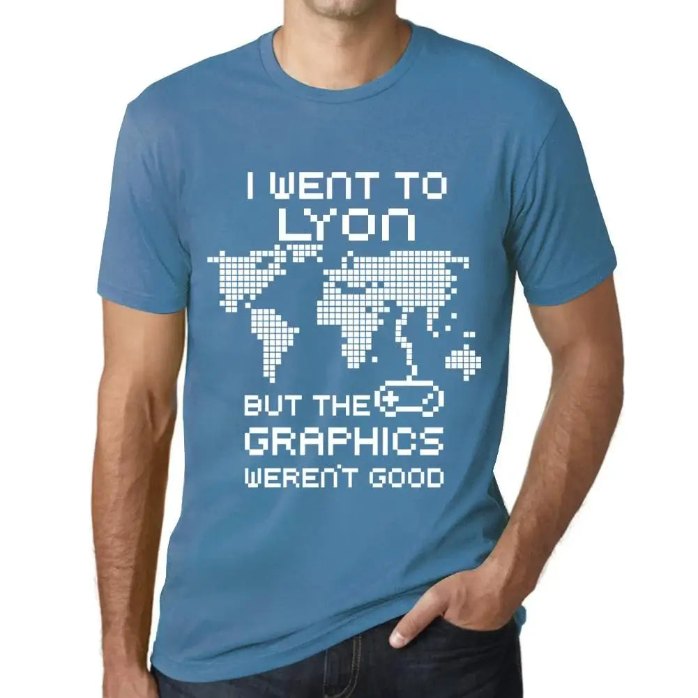 Men's Graphic T-Shirt I Went To Lyon But The Graphics Weren’t Good Eco-Friendly Limited Edition Short Sleeve Tee-Shirt Vintage Birthday Gift Novelty