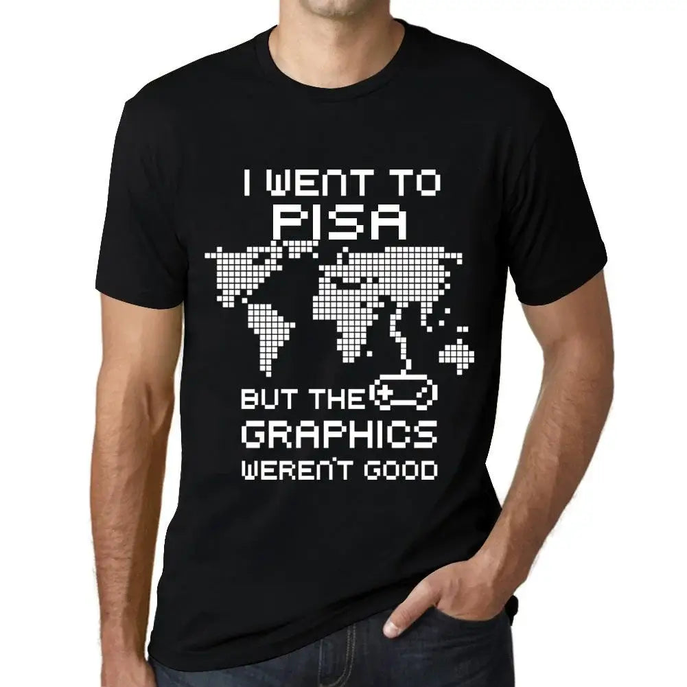 Men's Graphic T-Shirt I Went To Pisa But The Graphics Weren’t Good Eco-Friendly Limited Edition Short Sleeve Tee-Shirt Vintage Birthday Gift Novelty