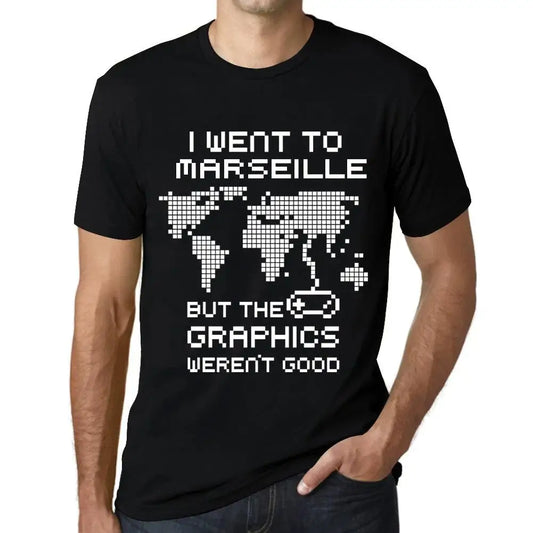 Men's Graphic T-Shirt I Went To Marseille But The Graphics Weren’t Good Eco-Friendly Limited Edition Short Sleeve Tee-Shirt Vintage Birthday Gift Novelty