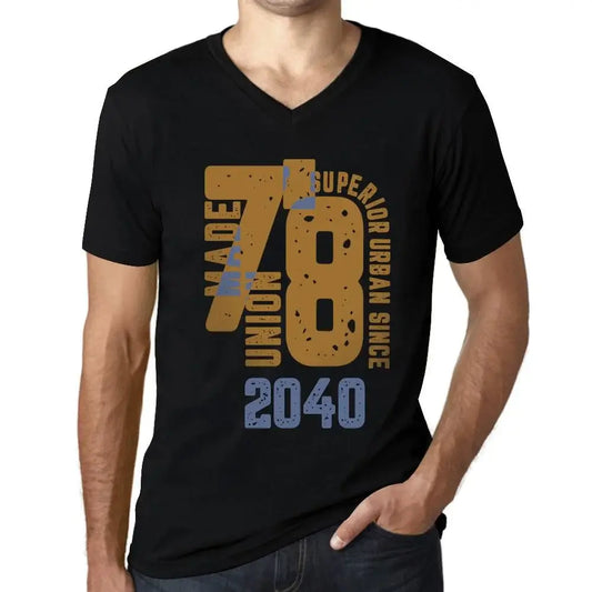Men's Graphic T-Shirt V Neck Superior Urban Style Since 2040