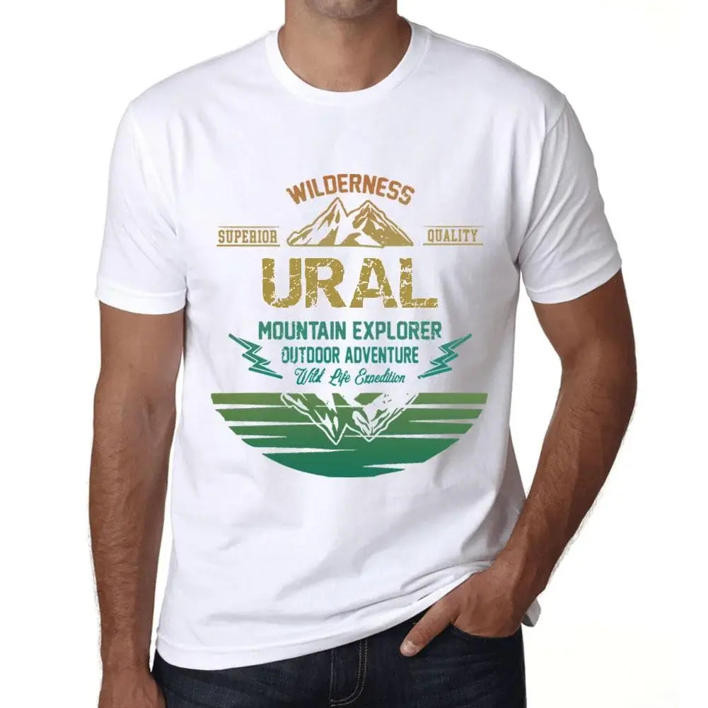 Men's Graphic T-Shirt Outdoor Adventure, Wilderness, Mountain Explorer Ural Eco-Friendly Limited Edition Short Sleeve Tee-Shirt Vintage Birthday Gift Novelty