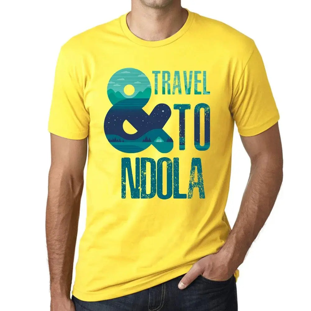 Men's Graphic T-Shirt And Travel To Ndola Eco-Friendly Limited Edition Short Sleeve Tee-Shirt Vintage Birthday Gift Novelty