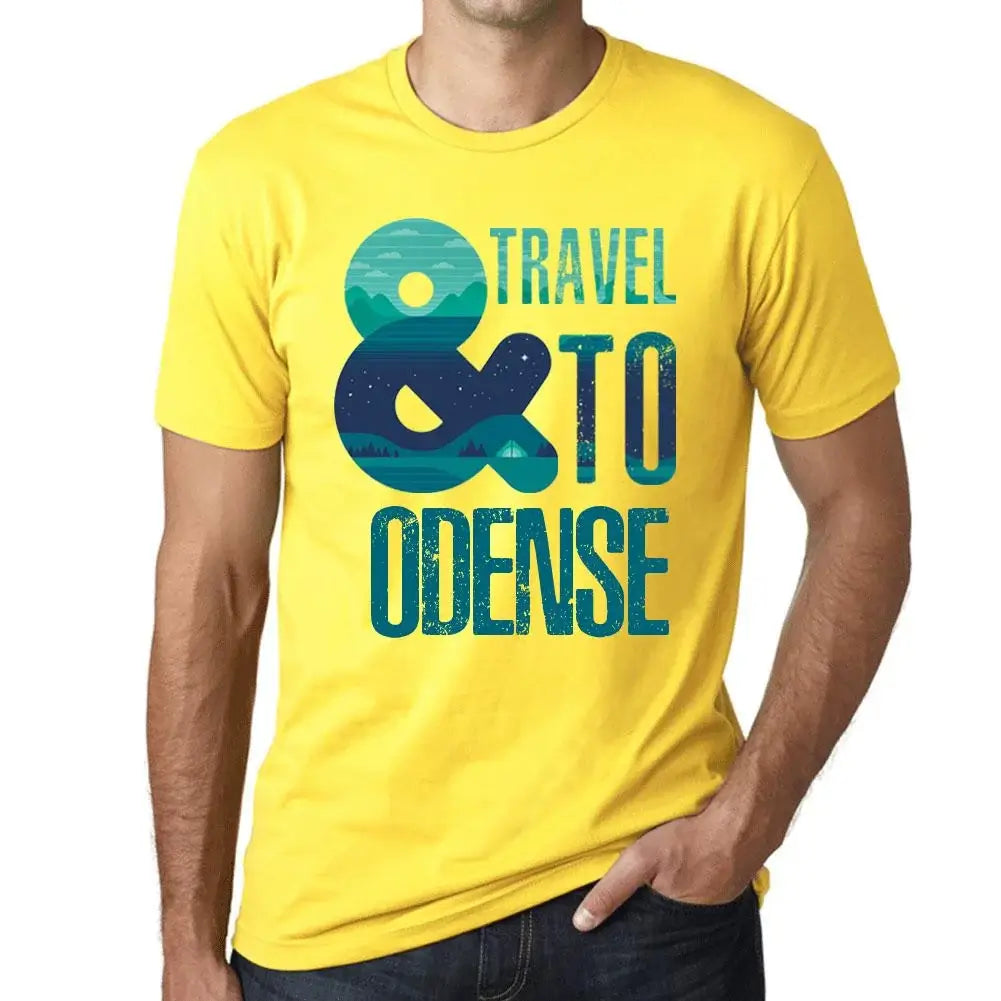 Men's Graphic T-Shirt And Travel To Odense Eco-Friendly Limited Edition Short Sleeve Tee-Shirt Vintage Birthday Gift Novelty