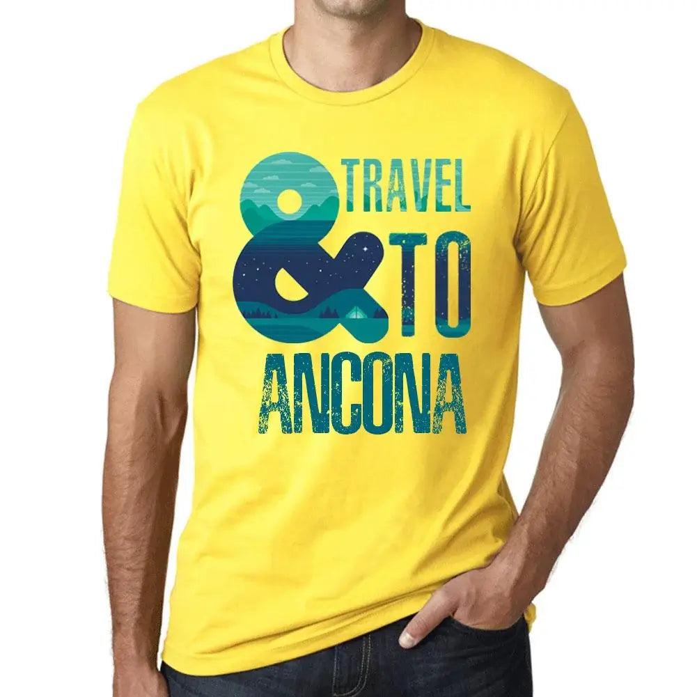 Men's Graphic T-Shirt And Travel To Ancona Eco-Friendly Limited Edition Short Sleeve Tee-Shirt Vintage Birthday Gift Novelty