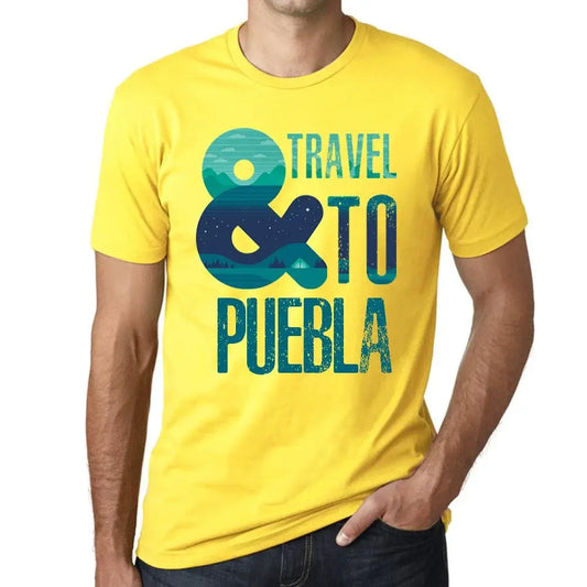 Men's Graphic T-Shirt And Travel To Puebla Eco-Friendly Limited Edition Short Sleeve Tee-Shirt Vintage Birthday Gift Novelty