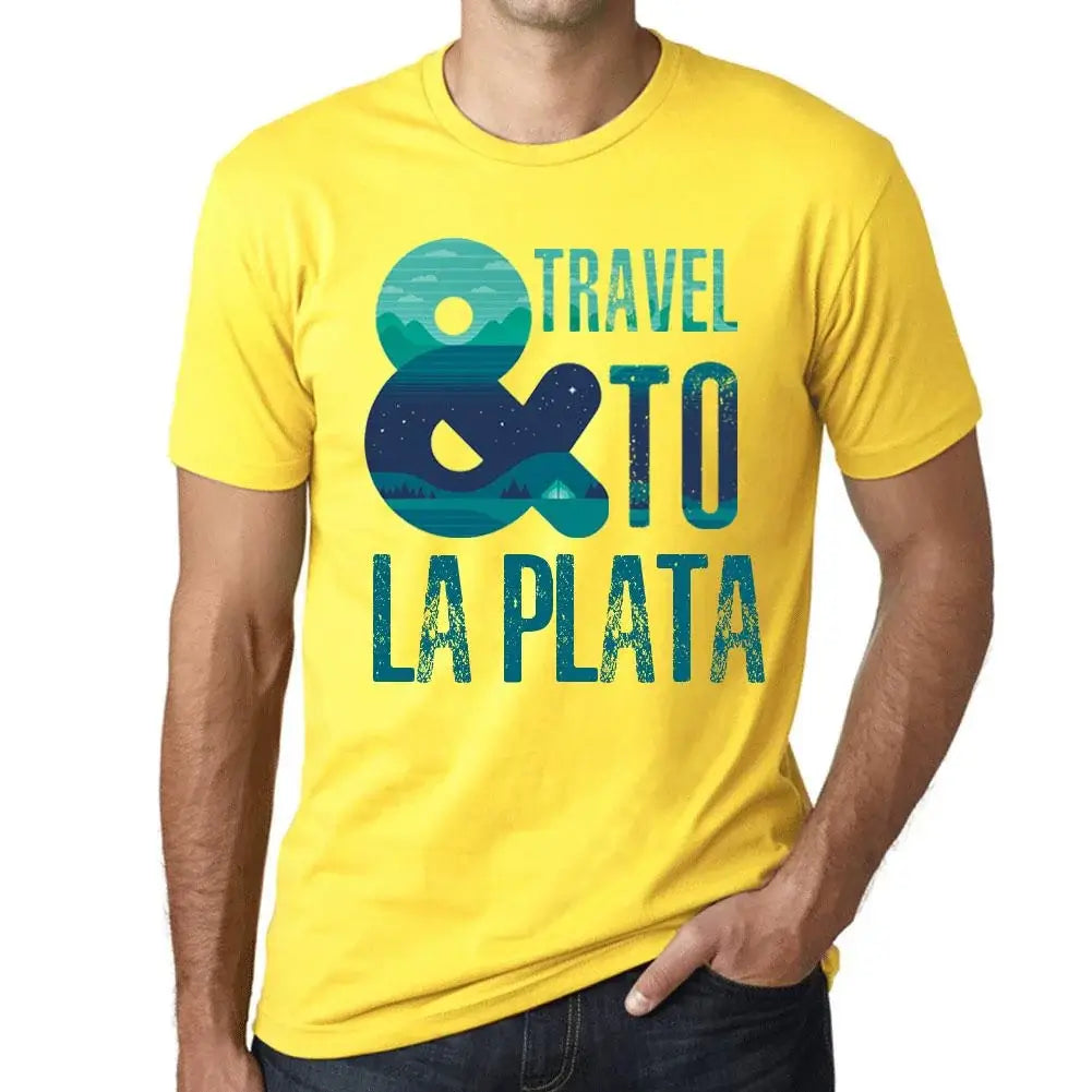 Men's Graphic T-Shirt And Travel To La Plata Eco-Friendly Limited Edition Short Sleeve Tee-Shirt Vintage Birthday Gift Novelty