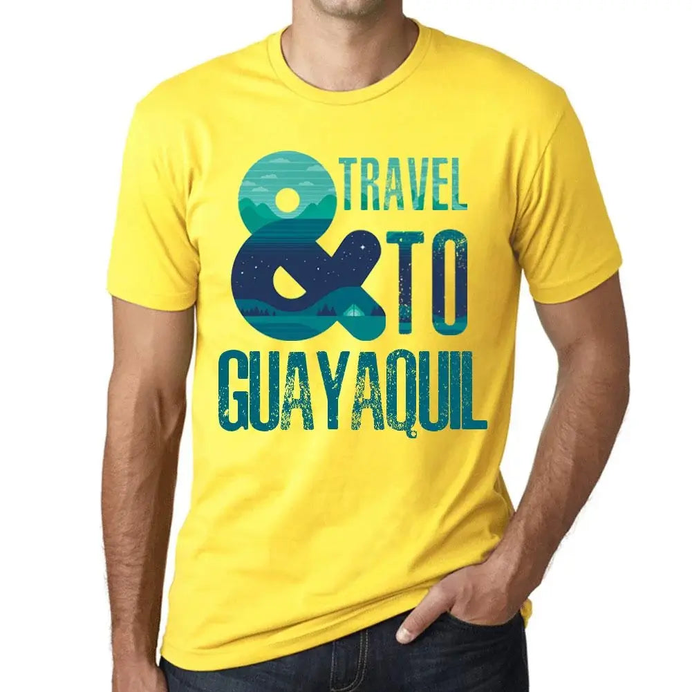 Men's Graphic T-Shirt And Travel To Guayaquil Eco-Friendly Limited Edition Short Sleeve Tee-Shirt Vintage Birthday Gift Novelty