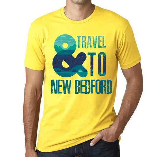 Men's Graphic T-Shirt And Travel To New Bedford Eco-Friendly Limited Edition Short Sleeve Tee-Shirt Vintage Birthday Gift Novelty