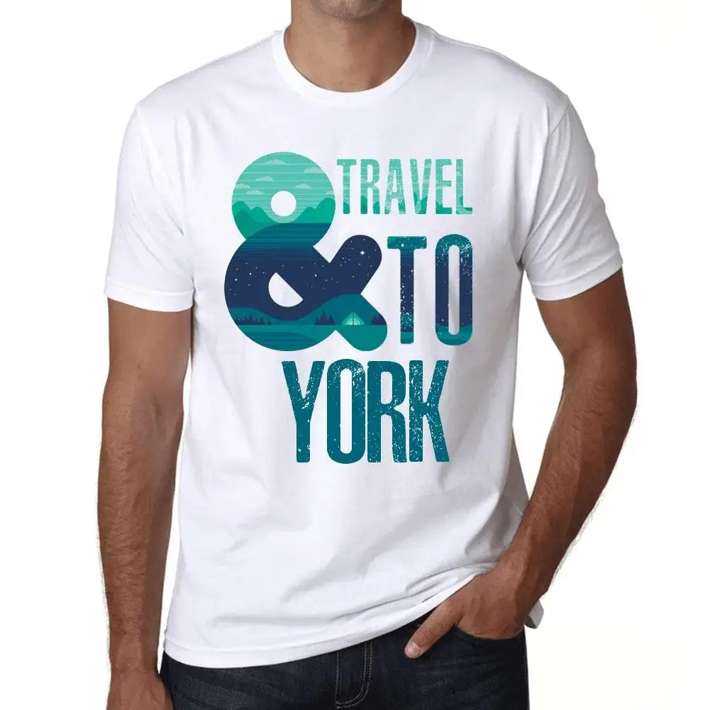 Men's Graphic T-Shirt And Travel To York Eco-Friendly Limited Edition Short Sleeve Tee-Shirt Vintage Birthday Gift Novelty