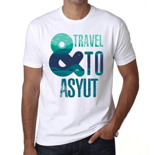 Men's Graphic T-Shirt And Travel To Asyut Eco-Friendly Limited Edition Short Sleeve Tee-Shirt Vintage Birthday Gift Novelty