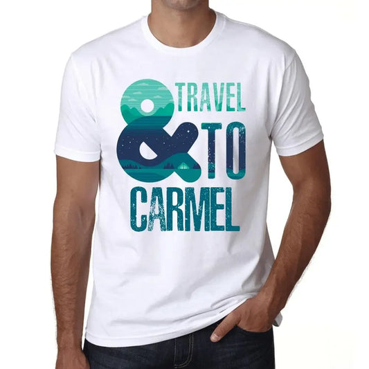 Men's Graphic T-Shirt And Travel To Carmel Eco-Friendly Limited Edition Short Sleeve Tee-Shirt Vintage Birthday Gift Novelty