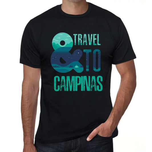 Men's Graphic T-Shirt And Travel To Campinas Eco-Friendly Limited Edition Short Sleeve Tee-Shirt Vintage Birthday Gift Novelty
