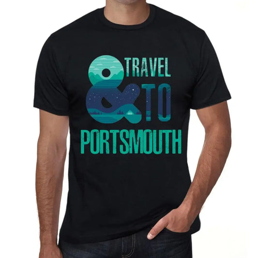 Men's Graphic T-Shirt And Travel To Portsmouth Eco-Friendly Limited Edition Short Sleeve Tee-Shirt Vintage Birthday Gift Novelty