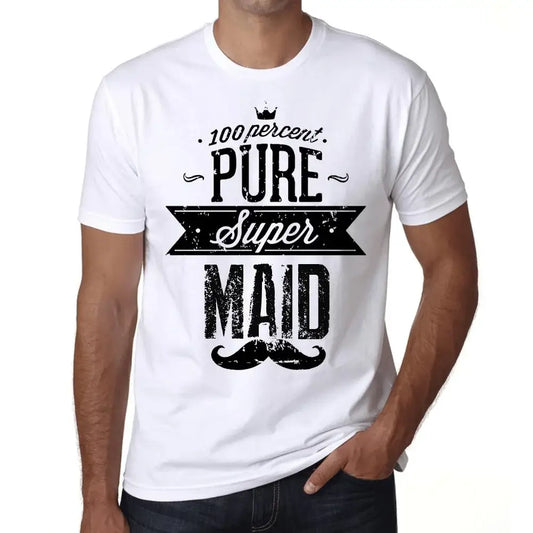 Men's Graphic T-Shirt 100% Pure Super Maid Eco-Friendly Limited Edition Short Sleeve Tee-Shirt Vintage Birthday Gift Novelty