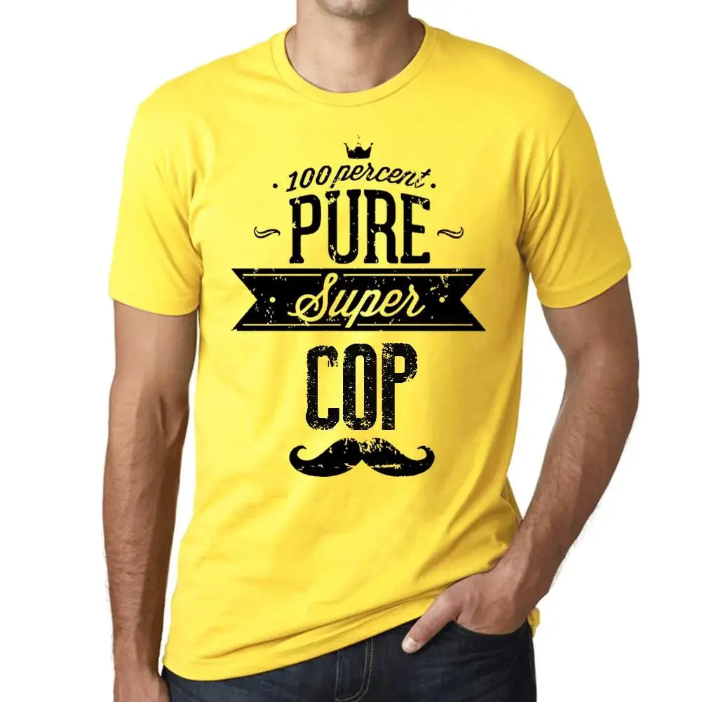 Men's Graphic T-Shirt 100% Pure Super Cop Eco-Friendly Limited Edition Short Sleeve Tee-Shirt Vintage Birthday Gift Novelty