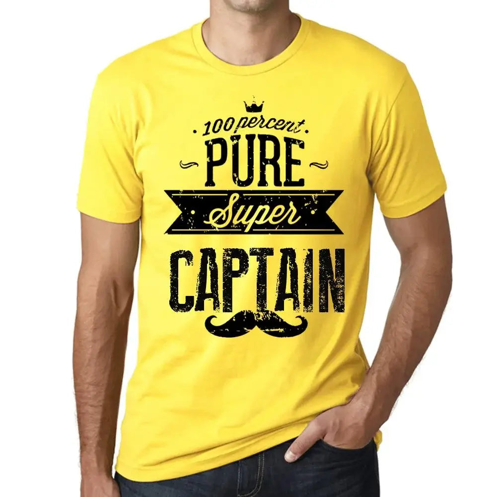 Men's Graphic T-Shirt 100% Pure Super Captain Eco-Friendly Limited Edition Short Sleeve Tee-Shirt Vintage Birthday Gift Novelty