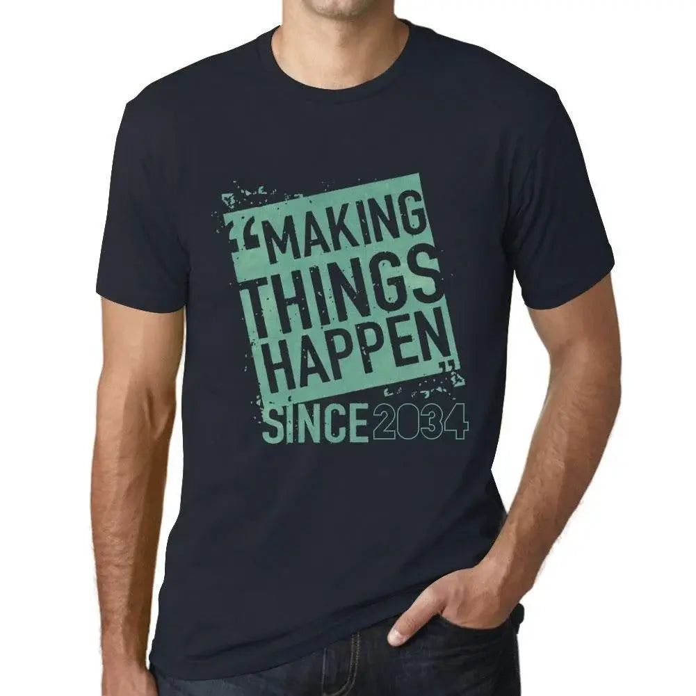 Men's Graphic T-Shirt Making Things Happen Since 2034