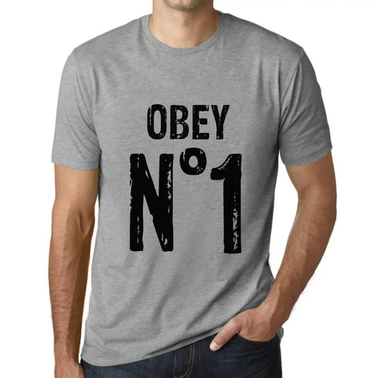 Men's Graphic T-Shirt Obey No 1 Eco-Friendly Limited Edition Short Sleeve Tee-Shirt Vintage Birthday Gift Novelty