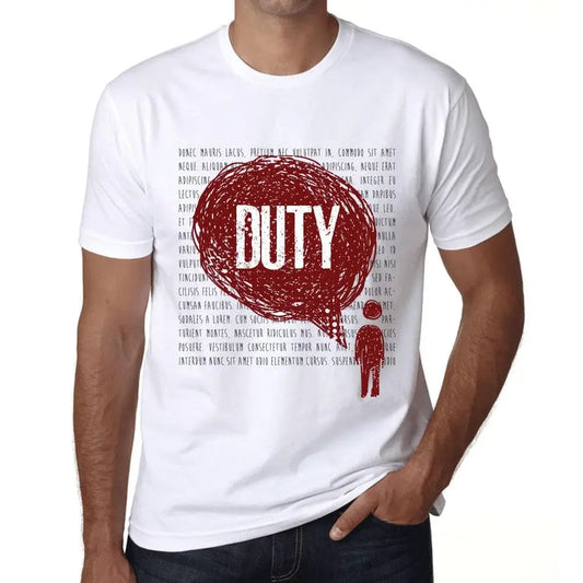 Men's Graphic T-Shirt Thoughts Duty Eco-Friendly Limited Edition Short Sleeve Tee-Shirt Vintage Birthday Gift Novelty