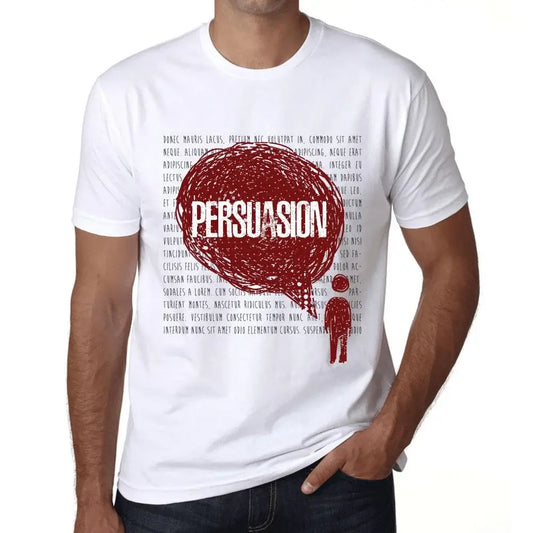Men's Graphic T-Shirt Thoughts Persuasion Eco-Friendly Limited Edition Short Sleeve Tee-Shirt Vintage Birthday Gift Novelty