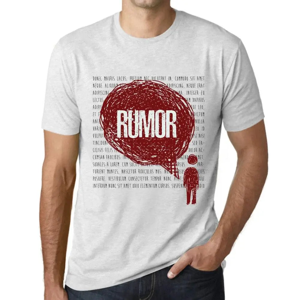 Men's Graphic T-Shirt Thoughts Rumor Eco-Friendly Limited Edition Short Sleeve Tee-Shirt Vintage Birthday Gift Novelty