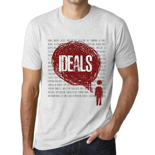 Men's Graphic T-Shirt Thoughts Ideals Eco-Friendly Limited Edition Short Sleeve Tee-Shirt Vintage Birthday Gift Novelty