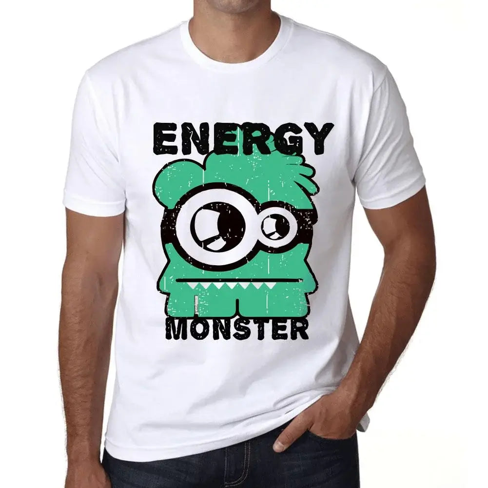 Men's Graphic T-Shirt Energy Monster Eco-Friendly Limited Edition Short Sleeve Tee-Shirt Vintage Birthday Gift Novelty