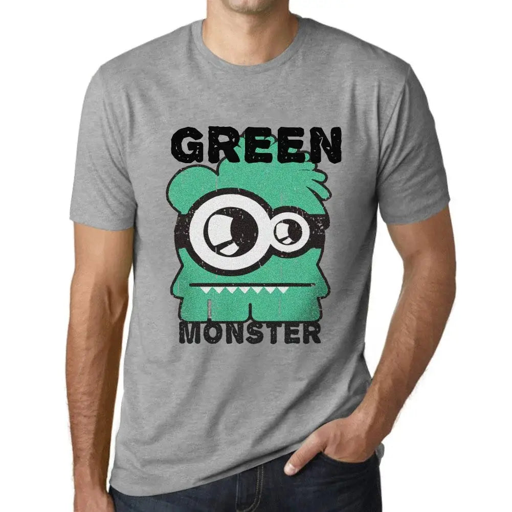 Men's Graphic T-Shirt Green Monster Eco-Friendly Limited Edition Short Sleeve Tee-Shirt Vintage Birthday Gift Novelty