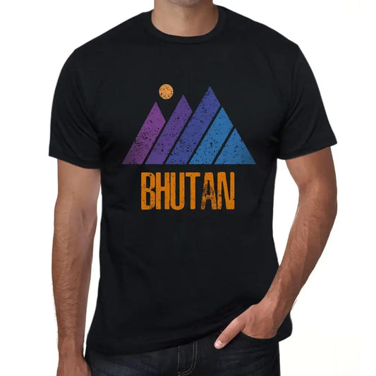 Men's Graphic T-Shirt Mountain Bhutan Eco-Friendly Limited Edition Short Sleeve Tee-Shirt Vintage Birthday Gift Novelty