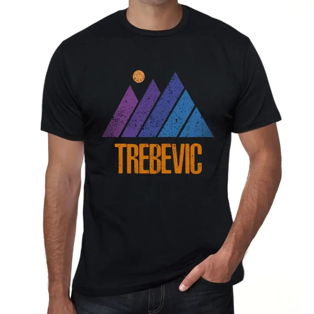 Men's Graphic T-Shirt Mountain Trebevic Eco-Friendly Limited Edition Short Sleeve Tee-Shirt Vintage Birthday Gift Novelty