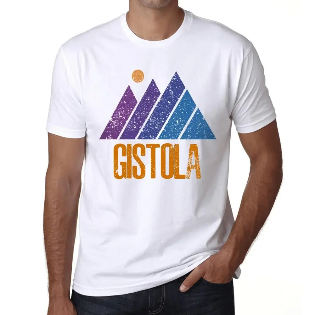 Men's Graphic T-Shirt Mountain Gistola Eco-Friendly Limited Edition Short Sleeve Tee-Shirt Vintage Birthday Gift Novelty