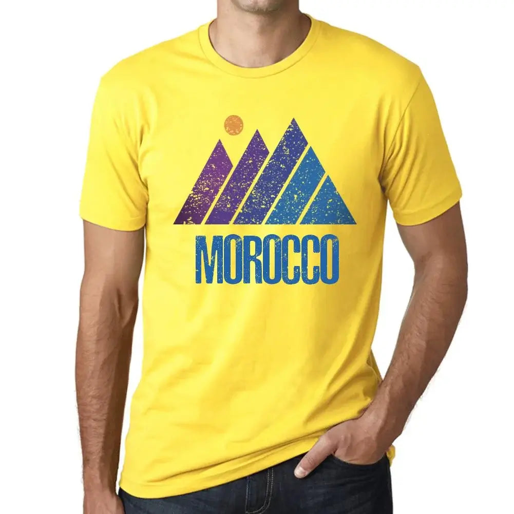 Men's Graphic T-Shirt Mountain Morocco Eco-Friendly Limited Edition Short Sleeve Tee-Shirt Vintage Birthday Gift Novelty