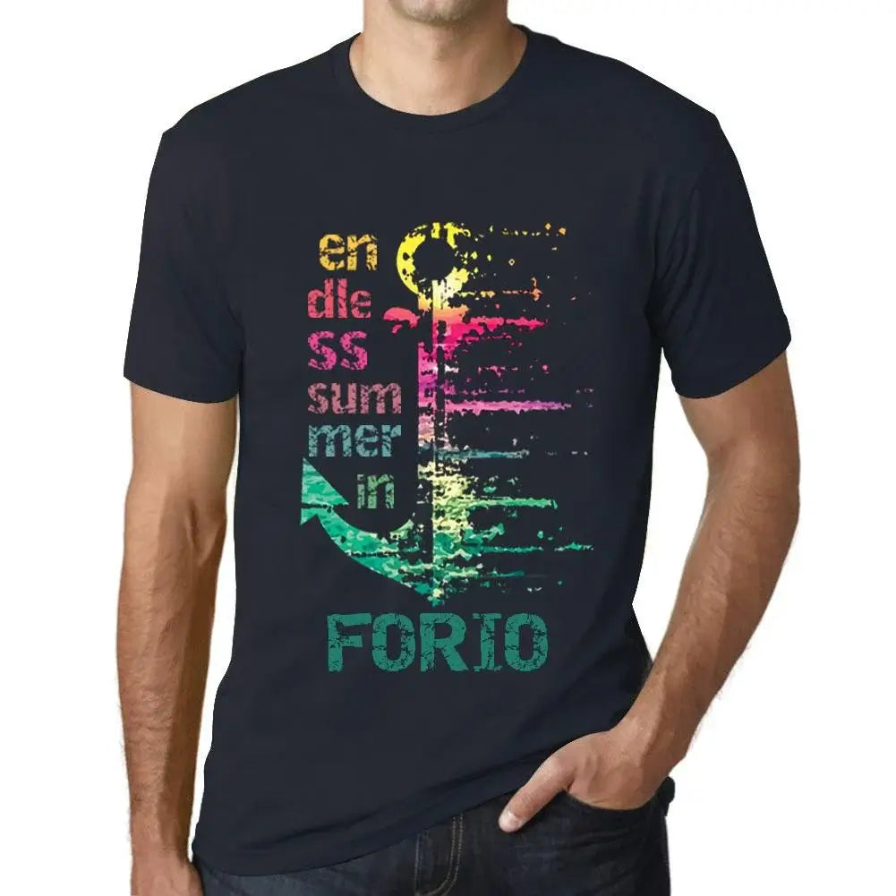 Men's Graphic T-Shirt Endless Summer In Forio Eco-Friendly Limited Edition Short Sleeve Tee-Shirt Vintage Birthday Gift Novelty