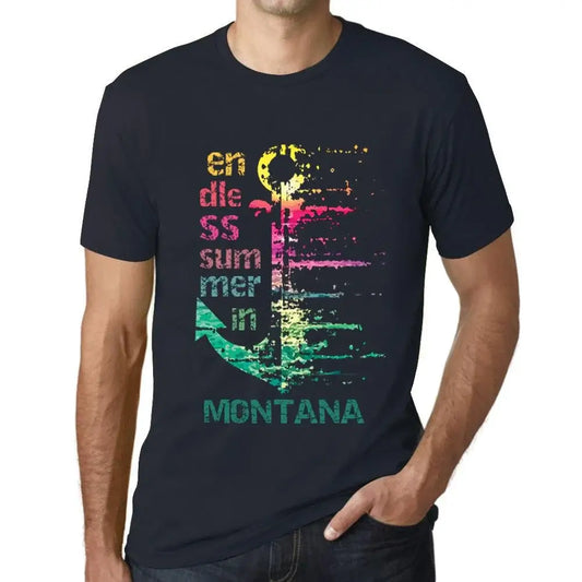 Men's Graphic T-Shirt Endless Summer In Montana Eco-Friendly Limited Edition Short Sleeve Tee-Shirt Vintage Birthday Gift Novelty