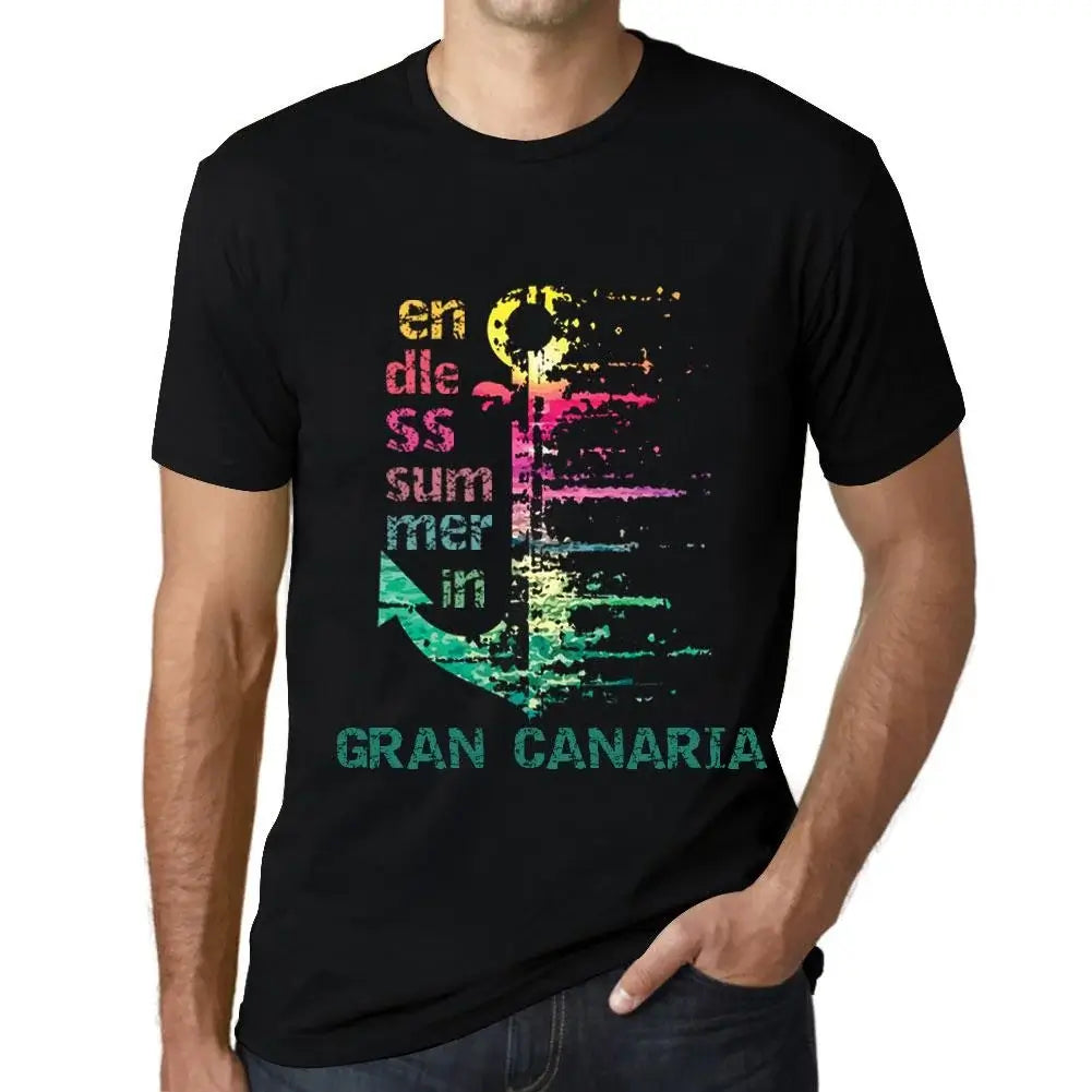 Men's Graphic T-Shirt Endless Summer In Gran Canaria Eco-Friendly Limited Edition Short Sleeve Tee-Shirt Vintage Birthday Gift Novelty