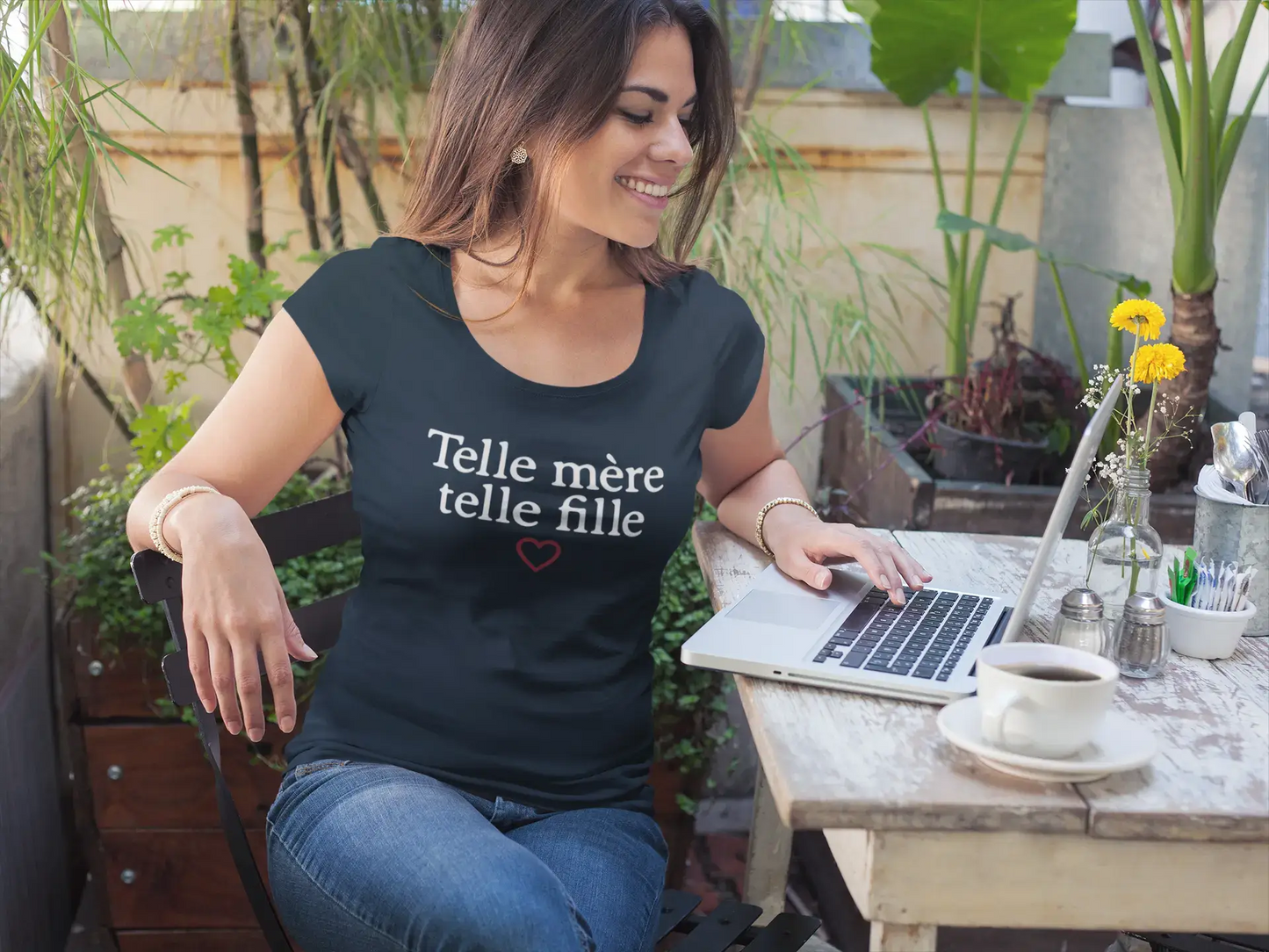 Ultrabasic - Femme Telle Mere Telle Fille Imprimé Tee-Shirt