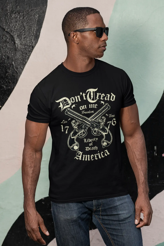ULTRABASIC Men's T-Shirt Don't Tread On Me - Liberty of Death America - Vintage Tee Shirt