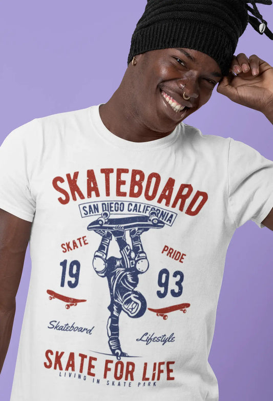 ULTRABASIC Men's T-Shirt Skateboard Skate Pride 1993 - Skate for Life Tee Shirt